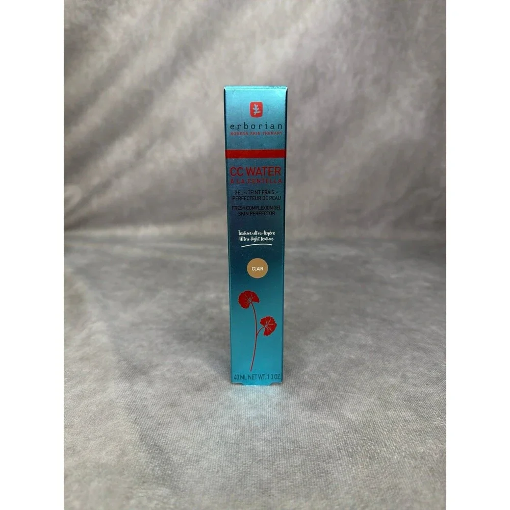 Erborian Korean Skin Care CC Water Gel tint color Clair light new Centella